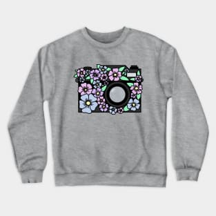 Floral Camera Crewneck Sweatshirt